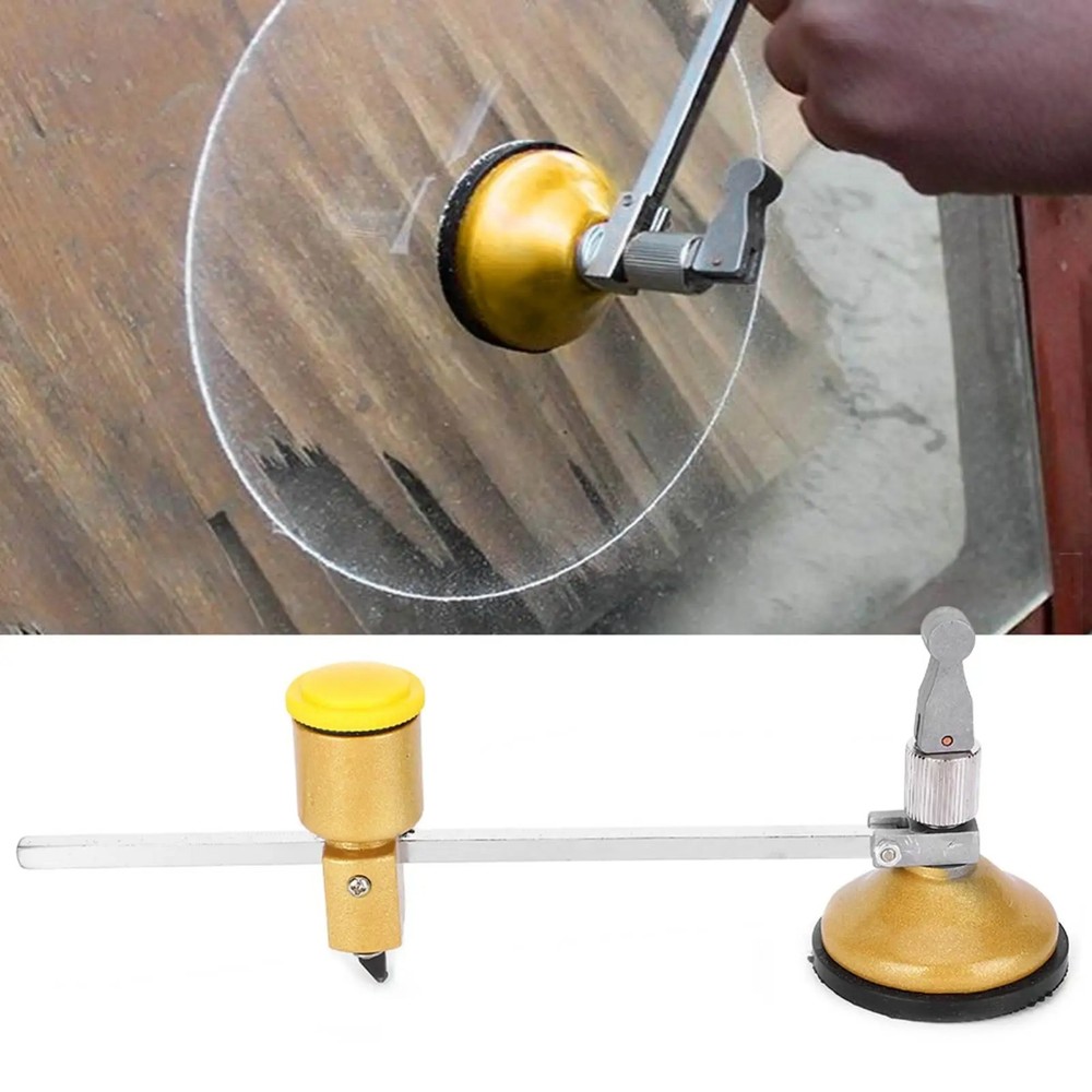 360° Rotation Glass Circle Cutter Compass 40cm Circular Cutting Tool♡