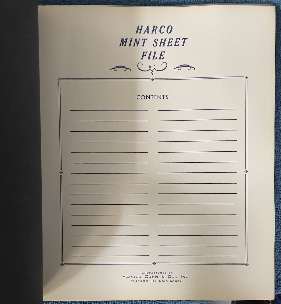 Harco Deluxe Mint Sheet File. 18 double sided clear sleeves. Gently used