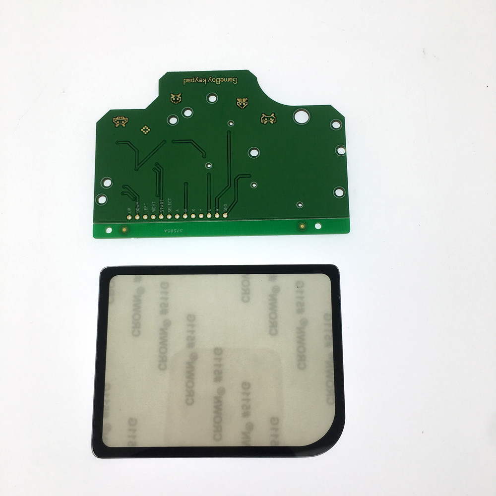 For GameBoy Zero DMG-01 Glass Lens Protector+Button PCB Controller Card