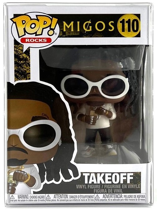 Funko Pop! Rocks Migos Takeoff #110 Common with POP Protector