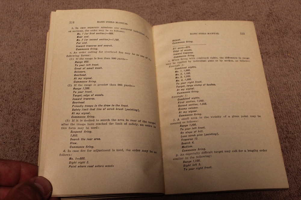 Original Pre WW2 U.S. War Dept "Basic Weapons" "MG Company", Named & 1932 dated