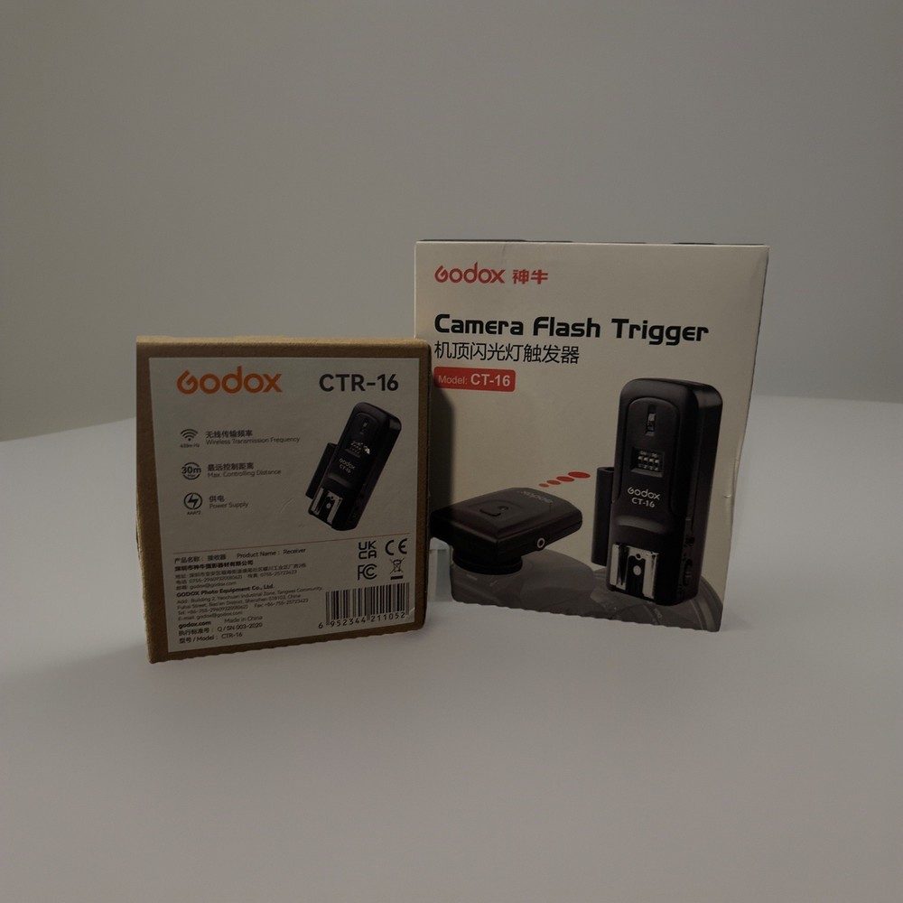 Godox Camera Flash Trigger(16 Channels)Transmitter For Canon,Nikon(Ctr16 & Ct16)