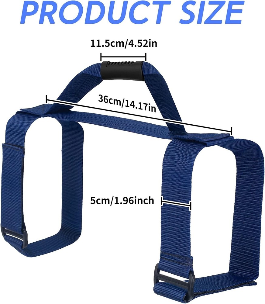 High-Strength Scuba Dive Tank Holder with Hook & Loop & Rubber Comfort Handle