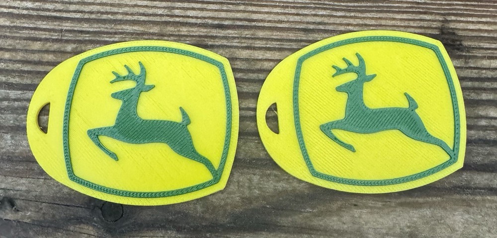 John Deere Custom 3d Printed Key Chain's