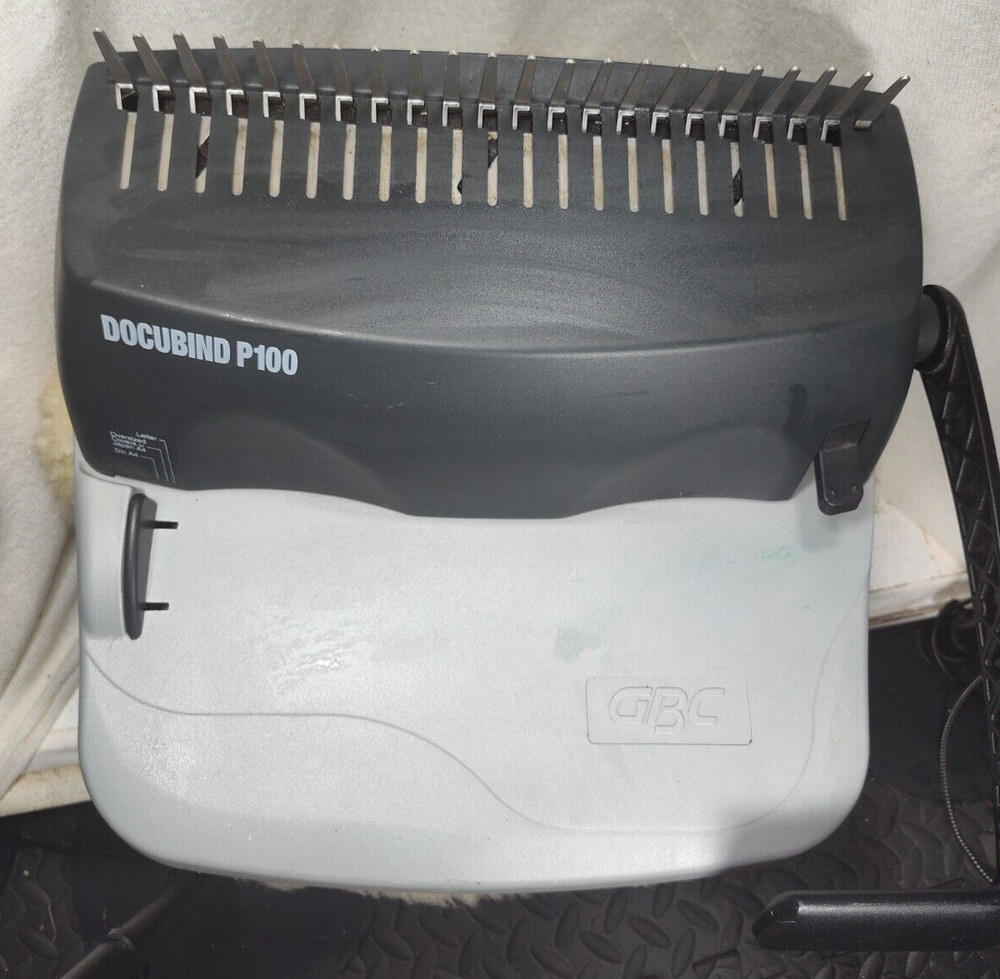 GNC DOCUBIND BINDING MACHINE MODEL: P100 COMBINATION HOLE PUNCH & BINDING IN ONE