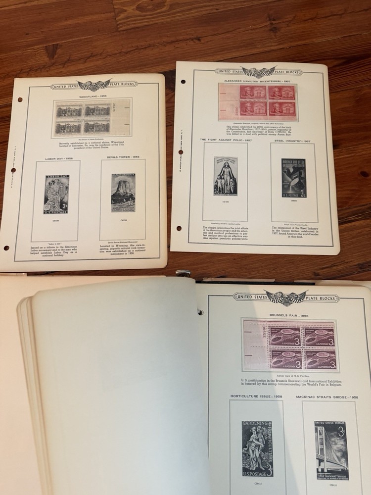 Minkus Publications American Plate Block Album Vol III 1951-1960 with 75 Blocks