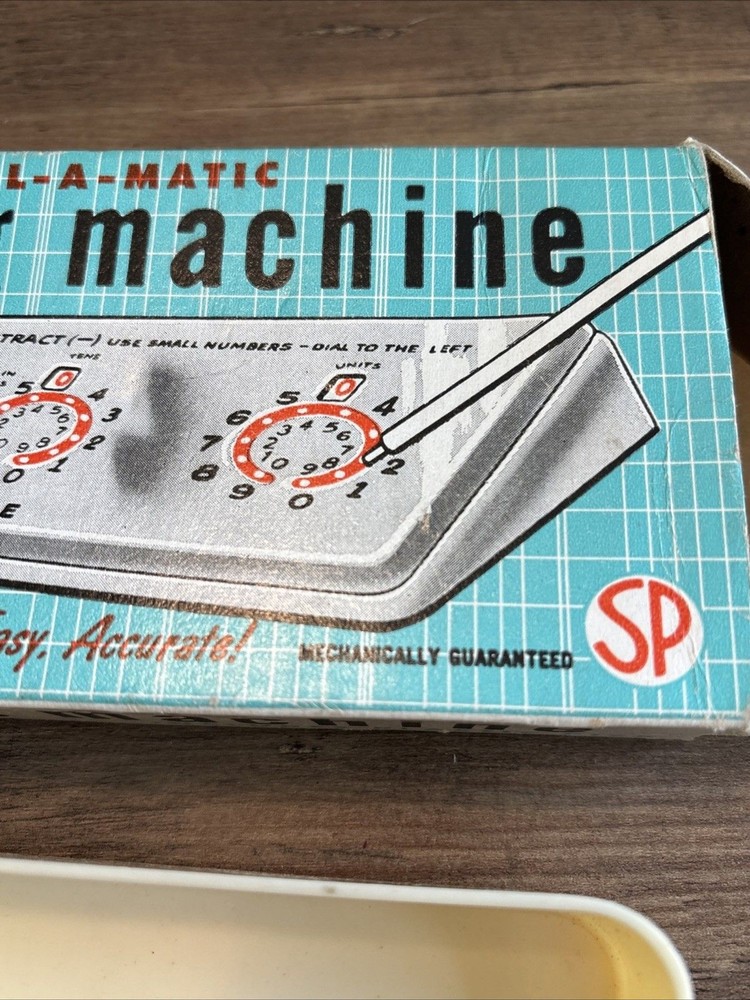 VTG Sterling Dial-A-Matic “add- It” Mechanical Adding Machine #567 Missing Pick