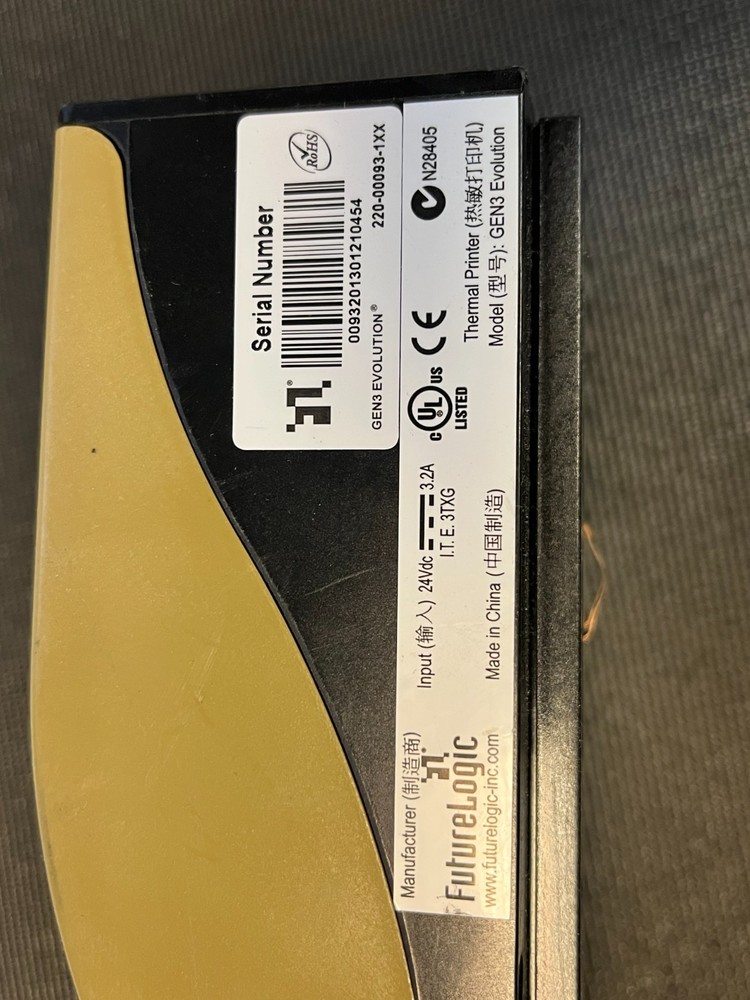 Future Logic Gen3 Evolution Thermal Ticket Printer