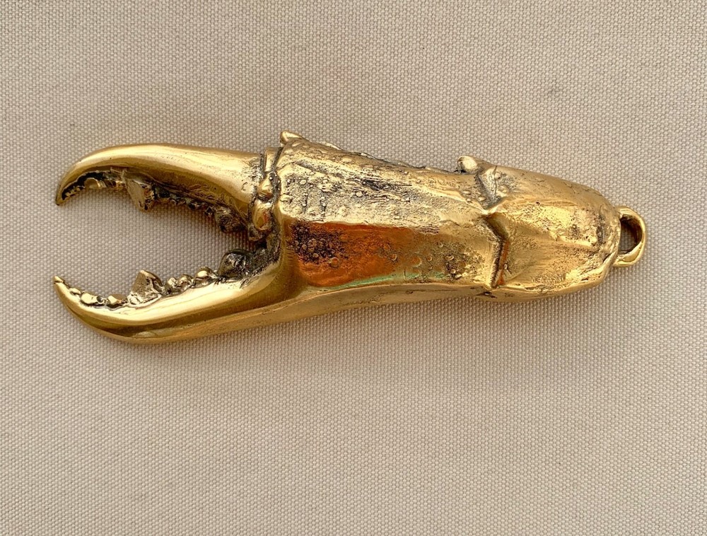CRAB claw shaped beer Bottle Opener solid polished heavy 100 % brass hollow
