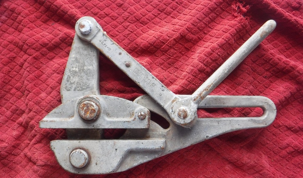 Dicke Tools Parallel Jaw Grip Wire Cable Puller 4075-D 1/2 - 3/4 15000 Lbs B