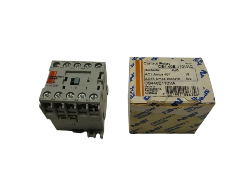 SPRECHNER + SCHUH CS4-40E CONTROL RELAY 110VAC  NSMP