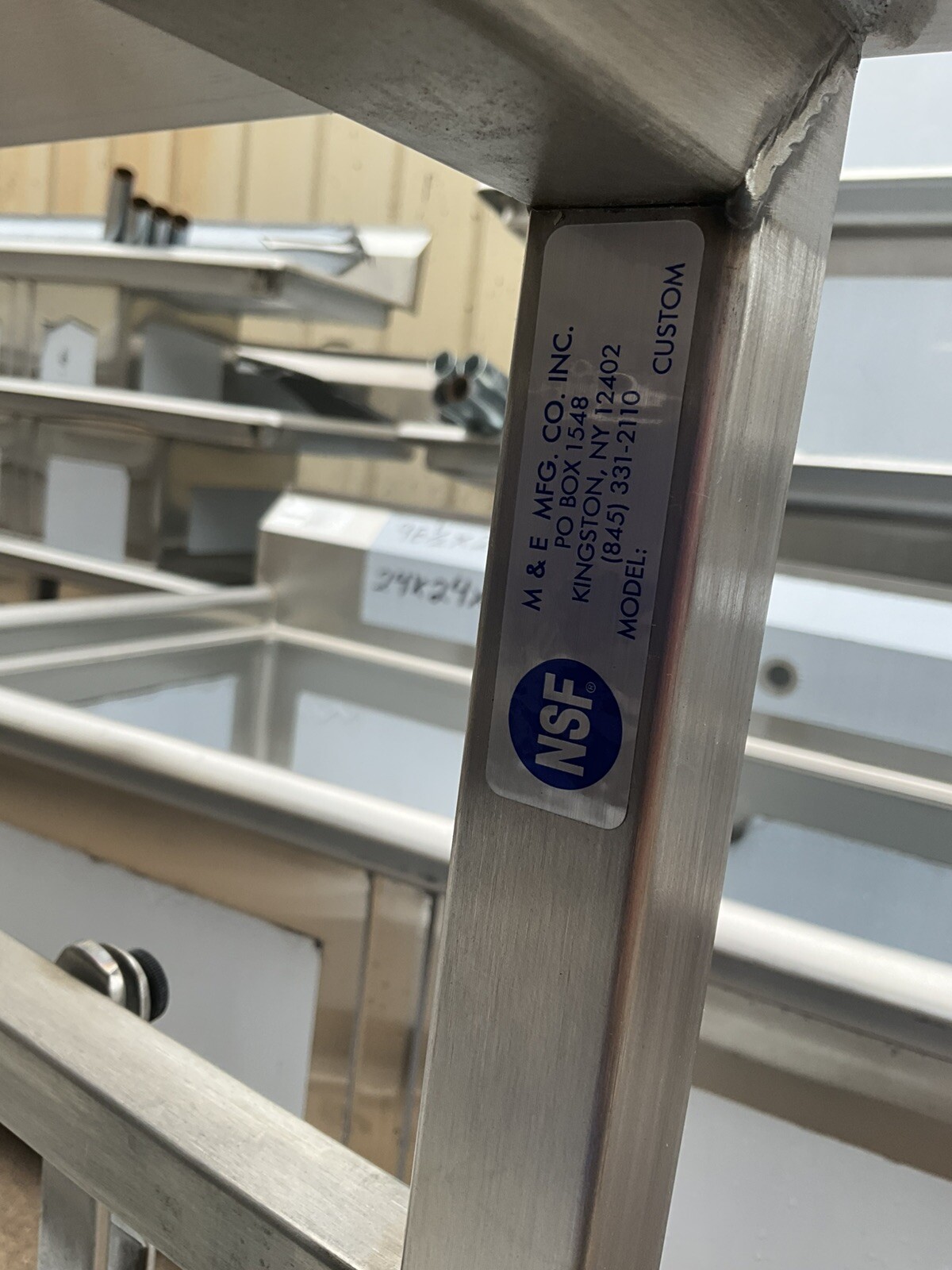 New M&E Deli buddy Face to Face Fresh slicer deli cart on casters