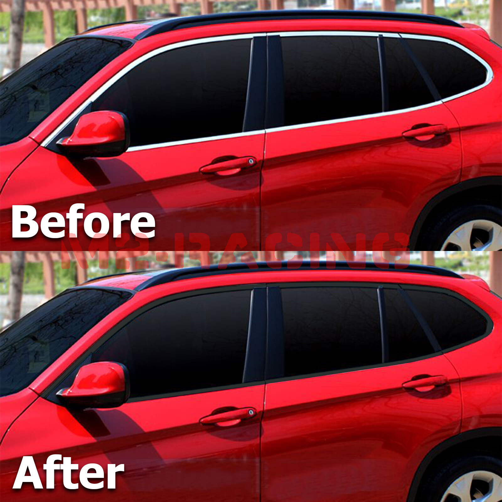 3M 2080 Black Vinyl Wrap Kit for Blackout Chrome Delete1 Window Trim Door Trim