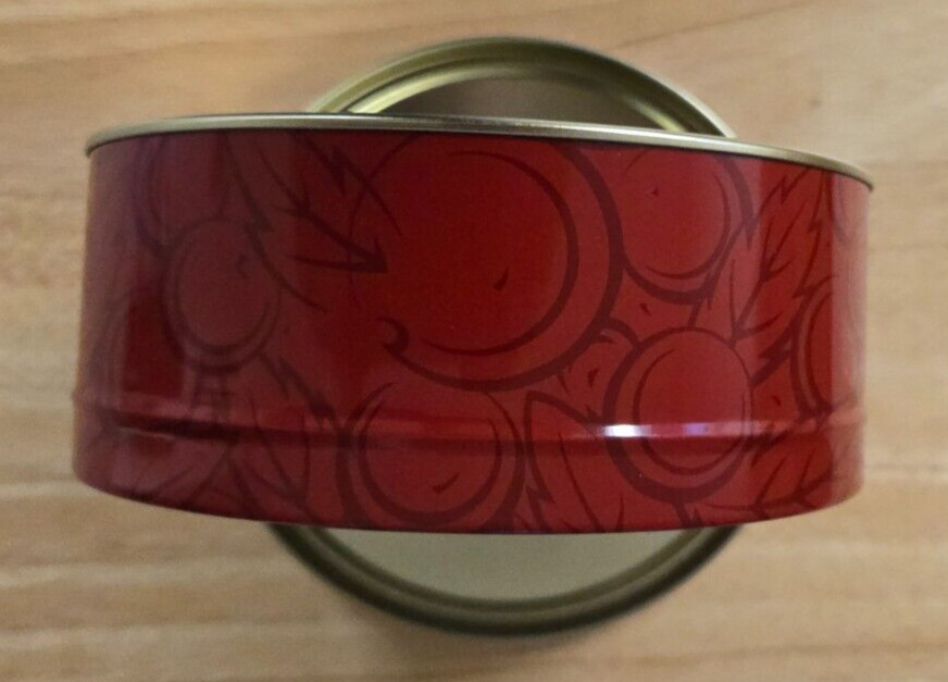 Chukar Cherries Round Empty Tin Decor