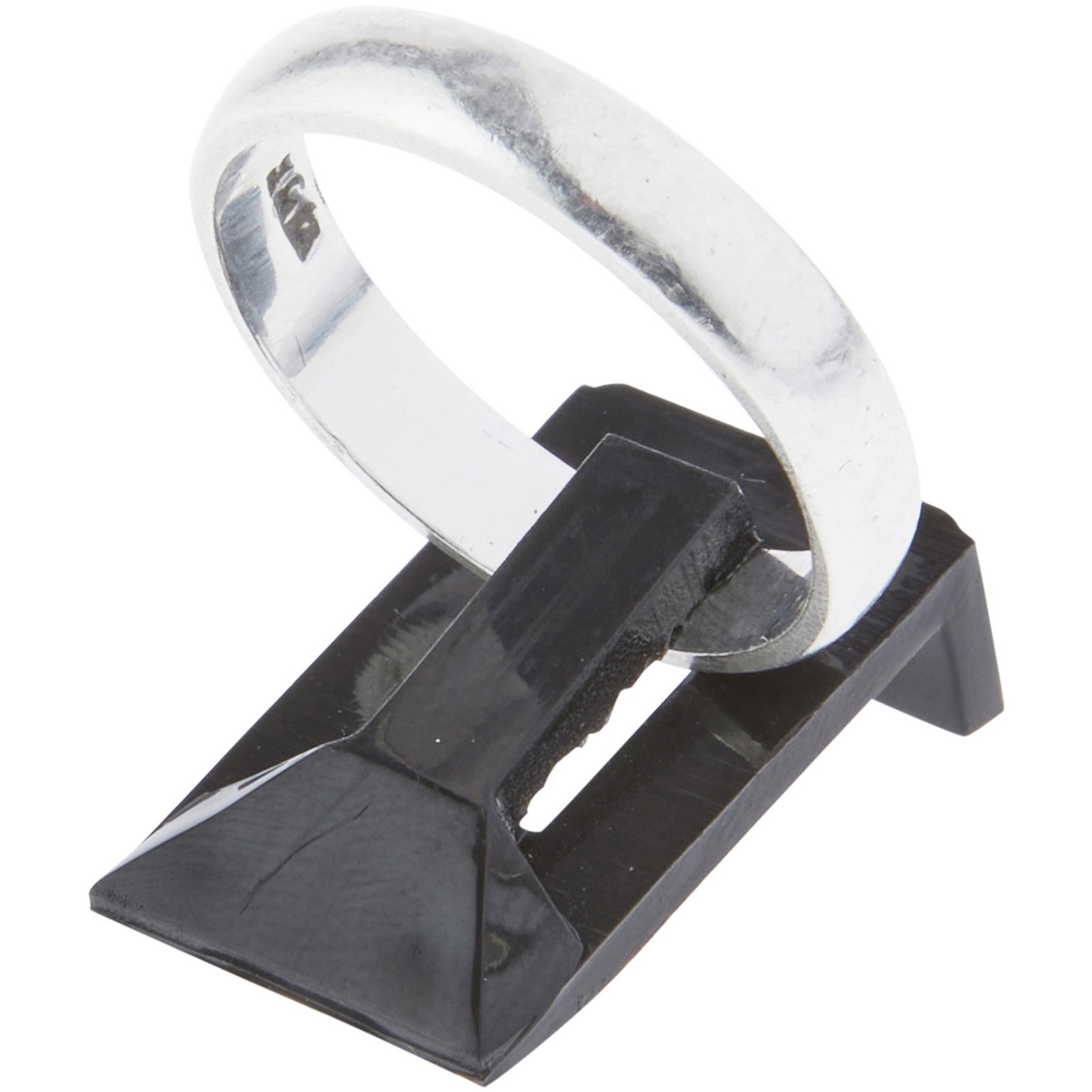Plymor Black Acrylic Ring Display Clip, 0.625" W x 1" D x 0.375" H
