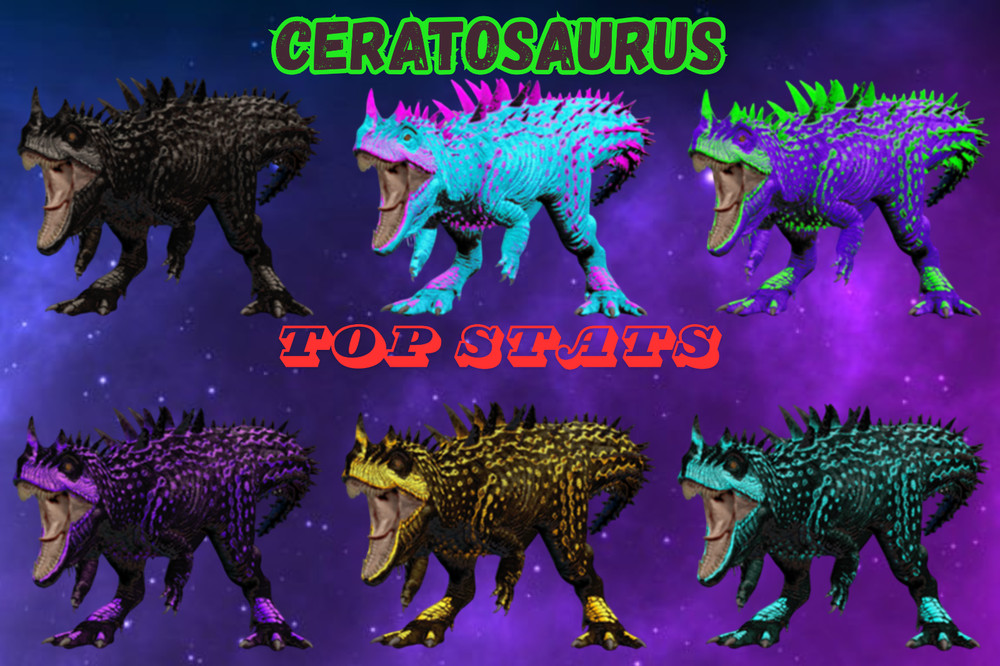 Ceratosaurus TOP STATS Cerato Ark Survival Ascended PVE