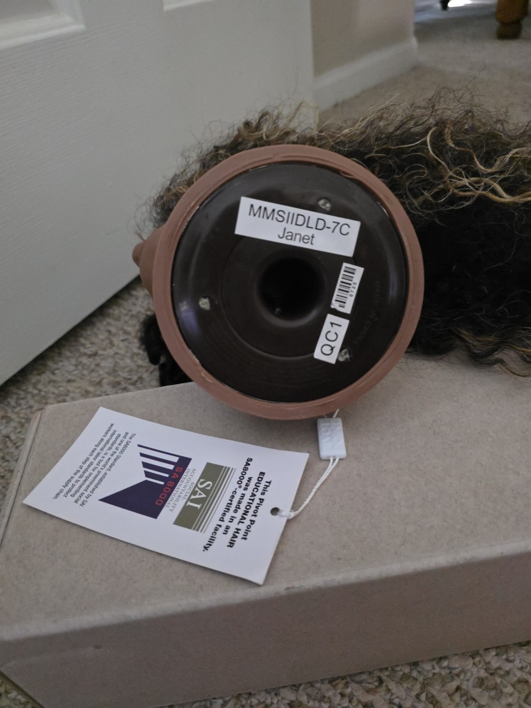 Pivot Point Janet Textured Hair Mannequin Head For Practice Pre-Owned