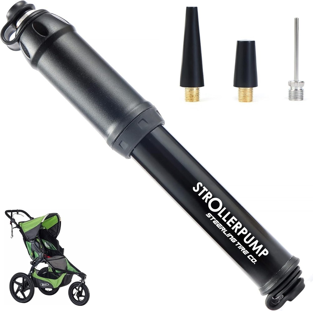 StrollerPump by Steerling Tire Co. - Portable Stroller Tire Pump