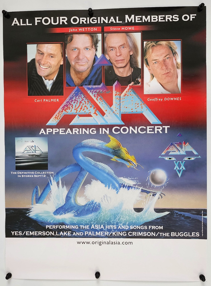 ASIA XXV concert Promo Art Poster 18” X 24” RARE