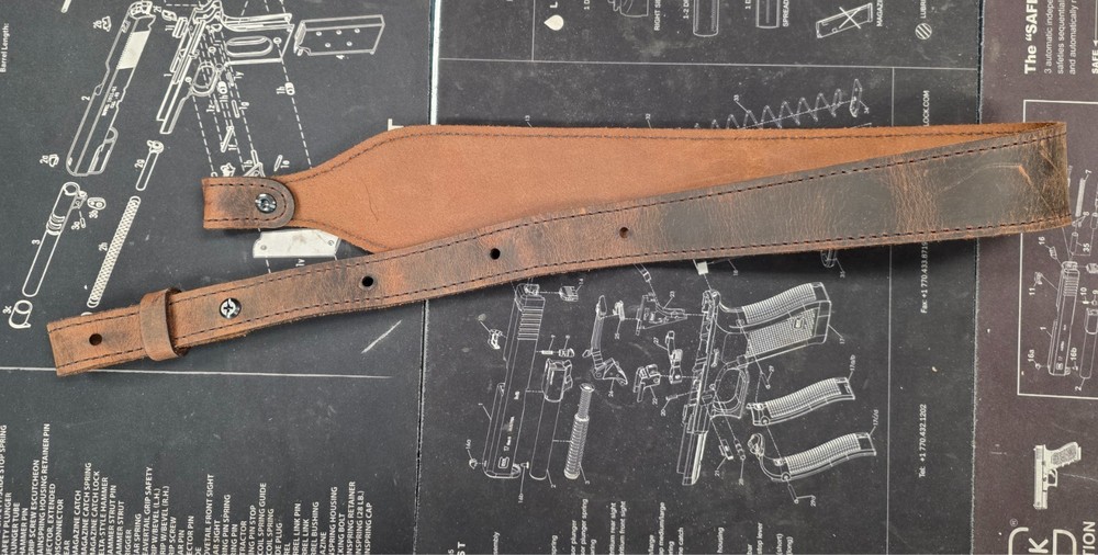 Cabela's Brown Leather 2 Point Sling Full Grain