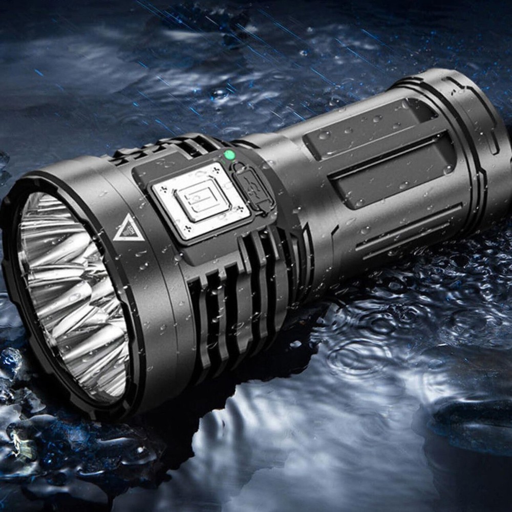 Super Bright 12000000LM 8 LED Flashlight USB Rechargeable Tactical lights NEW