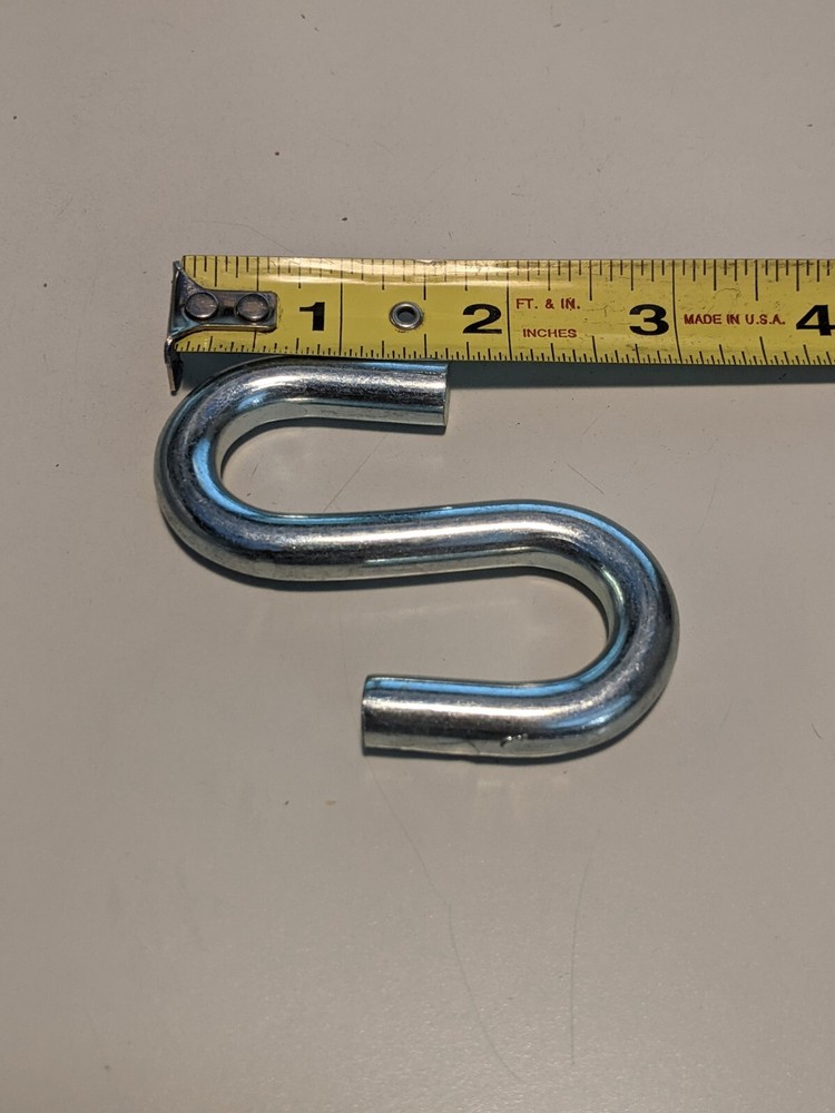 S-HOOK 3.15" LONG X 3/8" THICK 5 EACH