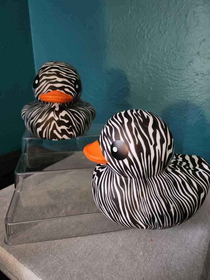 6" Rubber Ducks - Animal Prints, Dippin Dots, Splash Rainbow, & Animal Confetti