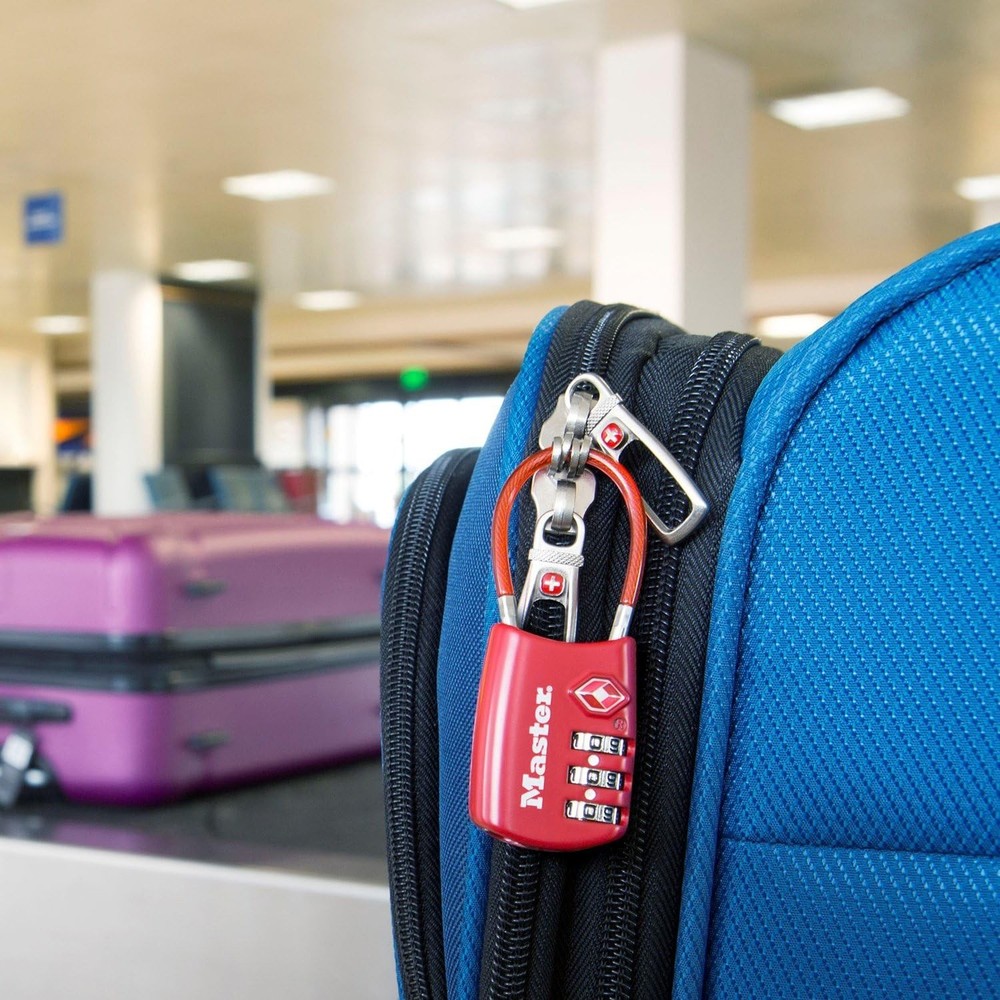 Customizable 3-Digit Combination TSA Lock for Travel Security, Assorted Colors