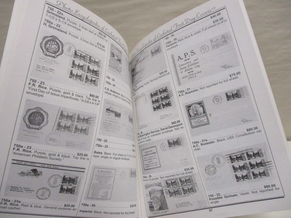 Mellone's Planty Photo Encyclopedia of Cacheted First Day Covers Vol 7 1934-1935