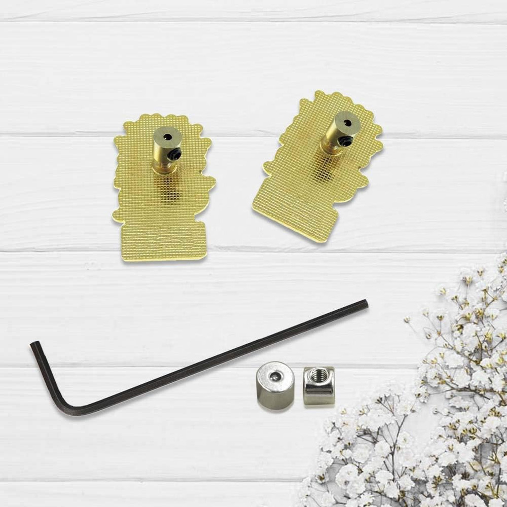 120 Pcs Pin Locks Pin Backs Locking Clasp Bulk with Wrench, Locking Pin Keepers