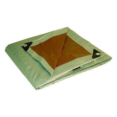 10 Mil Tarp, Brown, Silver, 20810