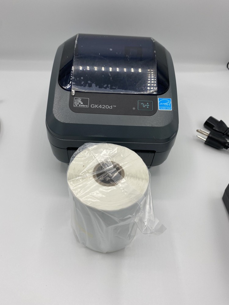 Zebra GK420D Thermal Printer w USB/Parallel/Serial Free Labels & Cables REFURB