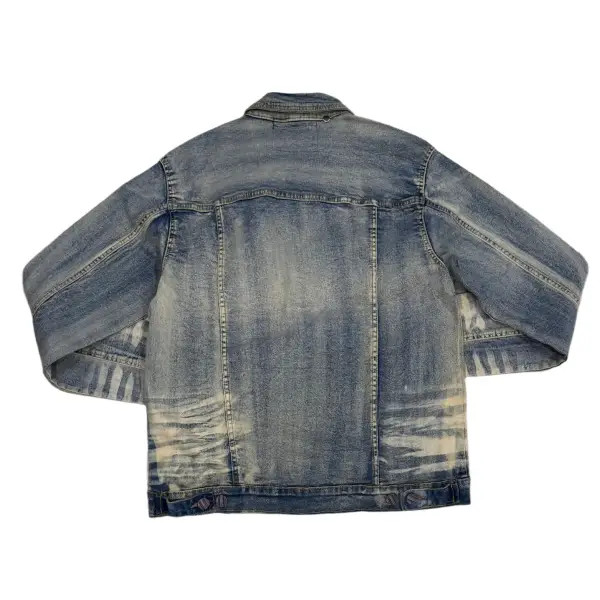 Fwrd tear distressed denim jacket