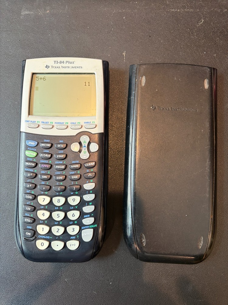 TESTED Texas Instruments TI-84 Plus w/ Cover