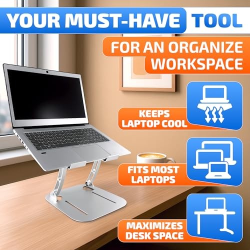 Laptop Stands Height & Angle Adjustable Computer Stand for Laptop -Portable
