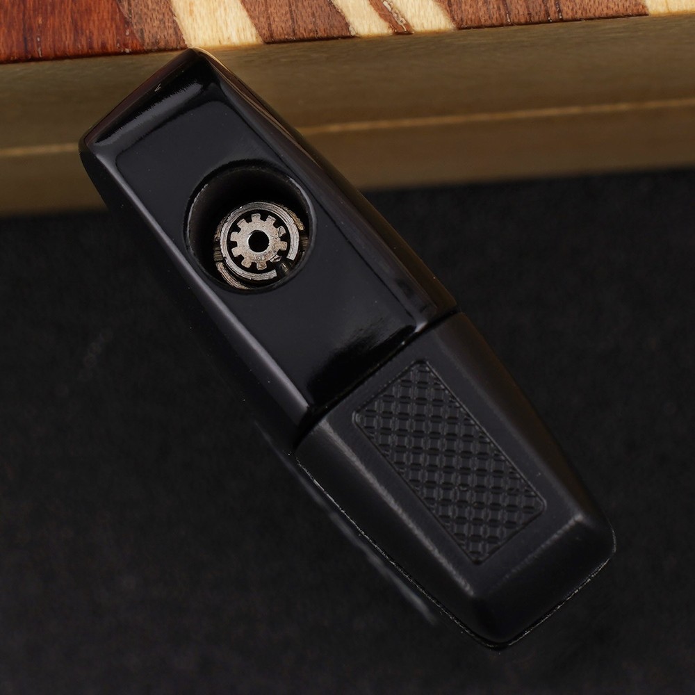 CIGARISM Cigar Lighter, Single Torch Jet Flame Windproof Refillable Skull