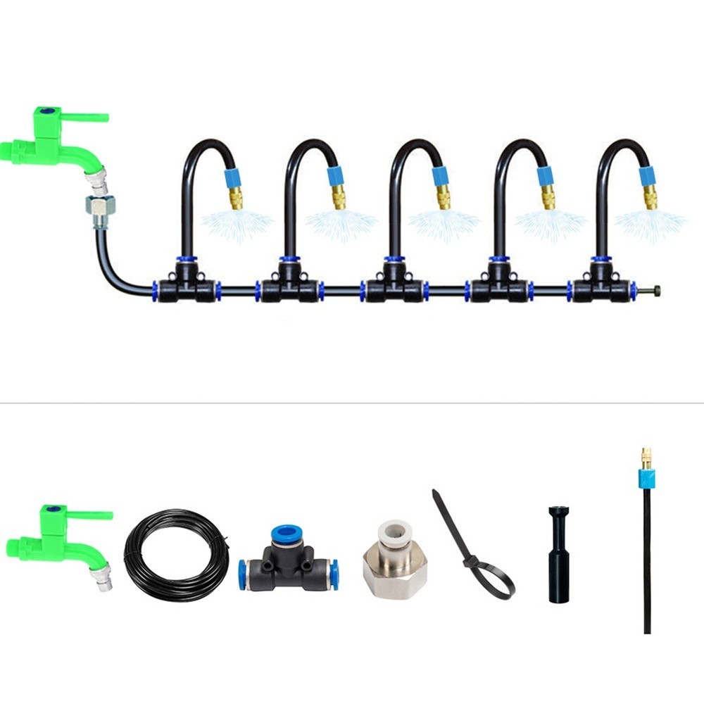 Irrigation System Copper Nozzle 1 Set??Adjustable 5M Size Automatic Spraying