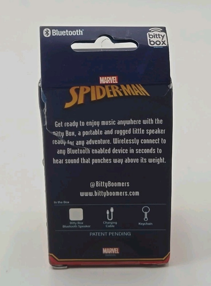 Marvel Spiderman Miles Morales Bluetooth Speaker With Keychain