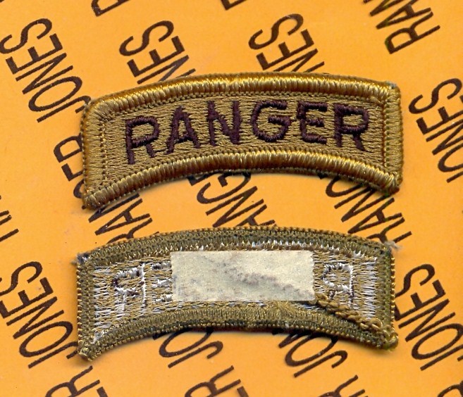 US Army RANGER Tab OCP NO Hook patch sew on m/e