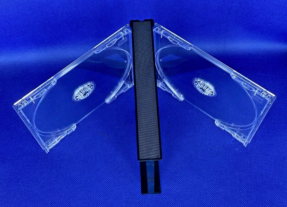 PS1 Replacement Double Game Case 2-4 Disc - New / MINT - RPG Dreamcast CD Logo