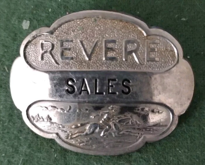 Revere Ware Salesman Badge