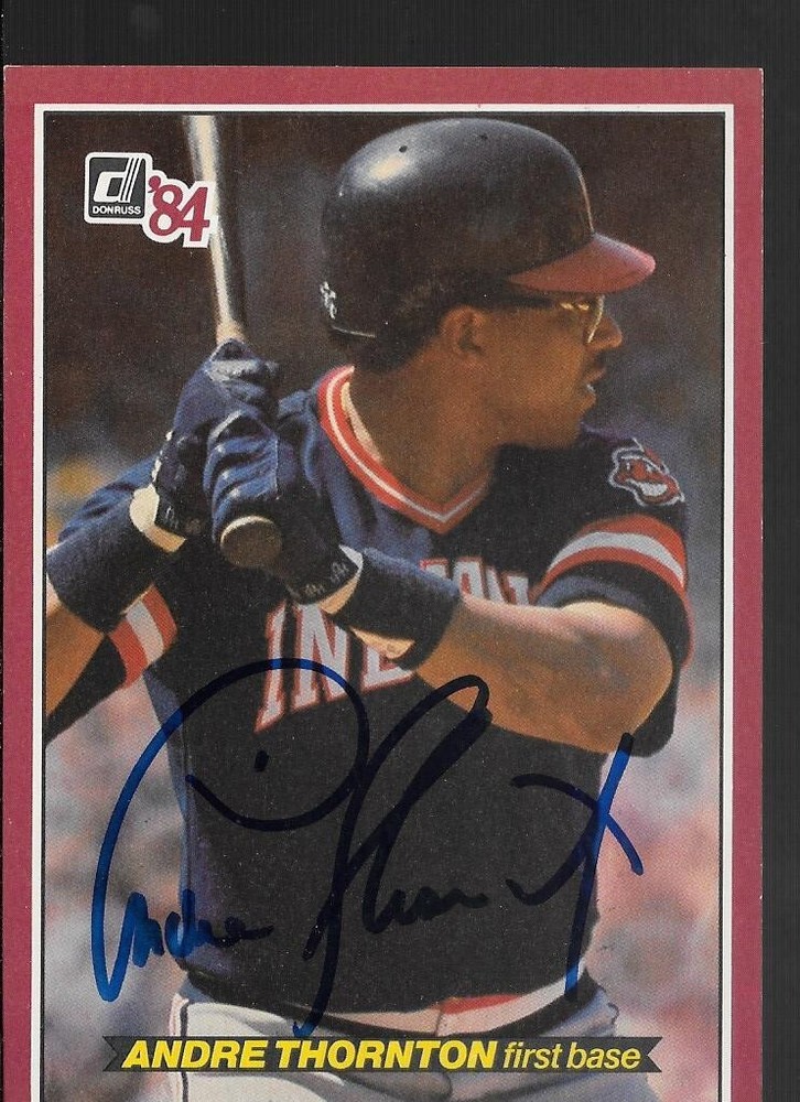 ANDREA THORNTON SIGNED 84 DONRUS CARD COA
