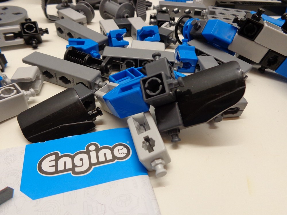 Engino Toys Creative Engineering STEM Maker Master Ultimate 60-Model Set w motor