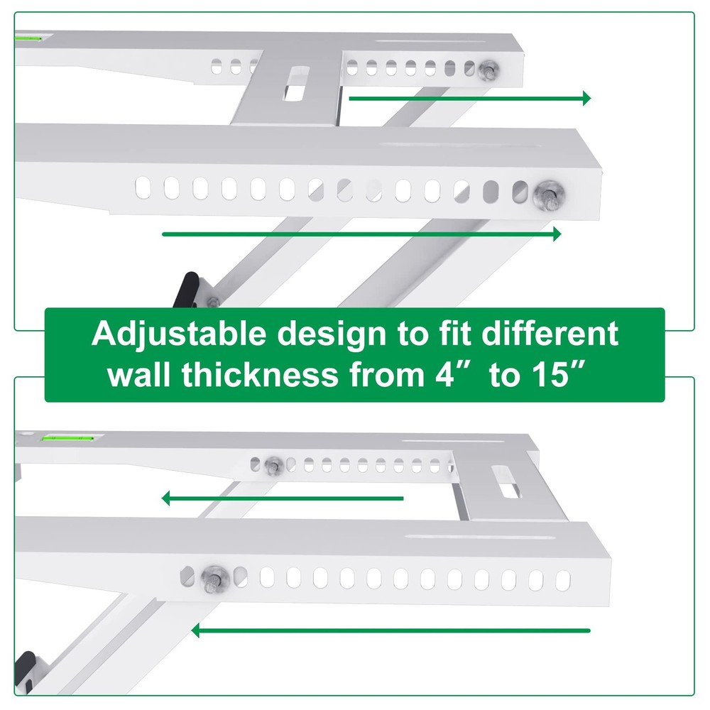 Window Air Conditioner Bracket, Heavy Duty Window AC Support Bracket with 2 A...