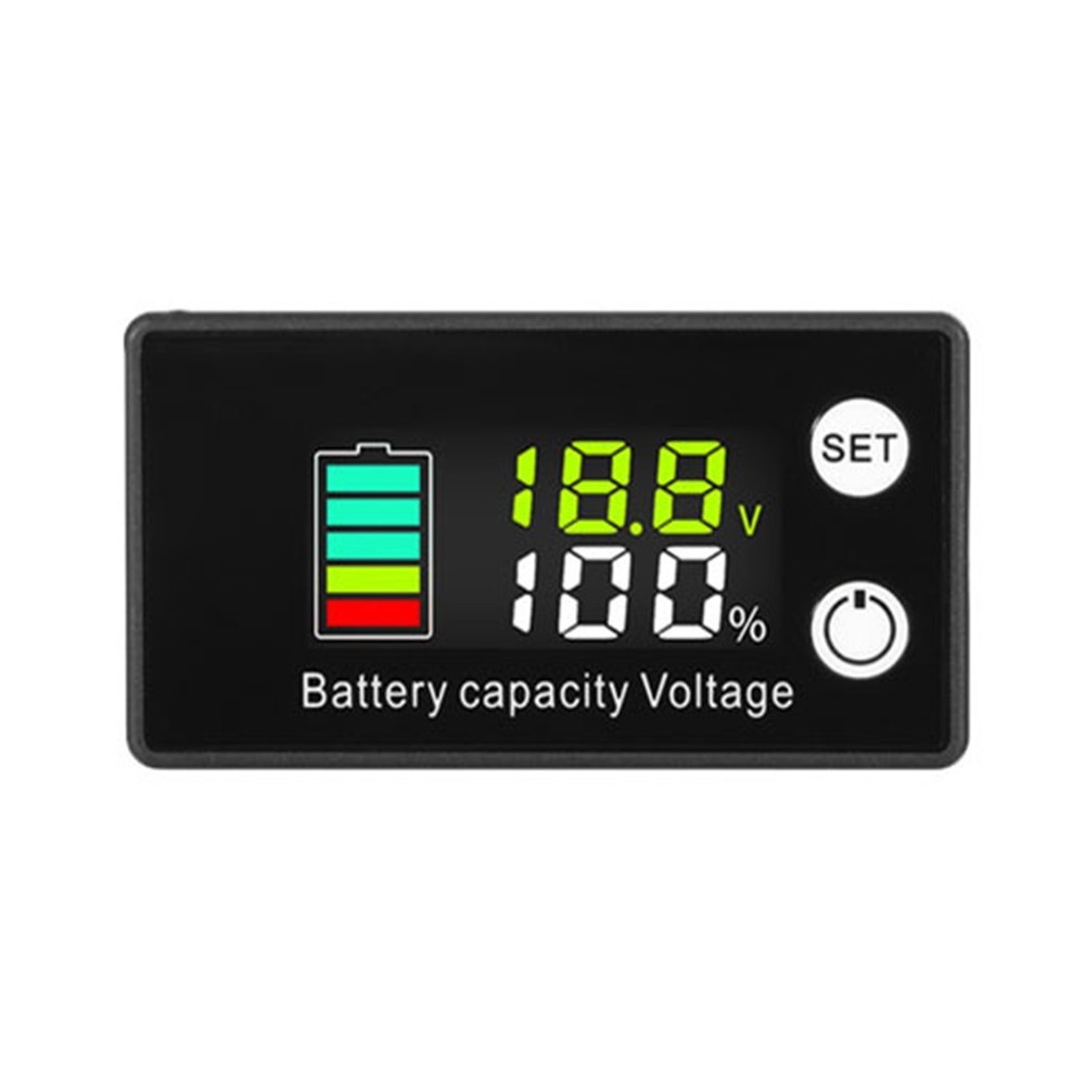 Car Motorcycle Voltmeter DC7 68V Voltage Gauge Battery Capacity Indicator