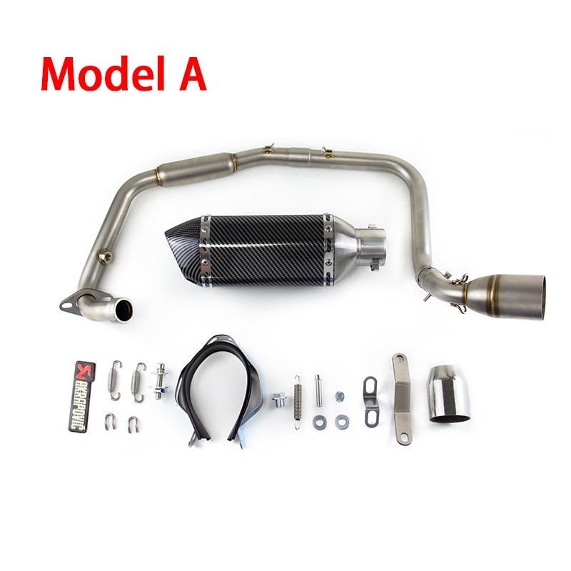 Slip For Benelli TNT125 TNT135 2017-2025 Exhaust Front Mid Pipe Muffler System