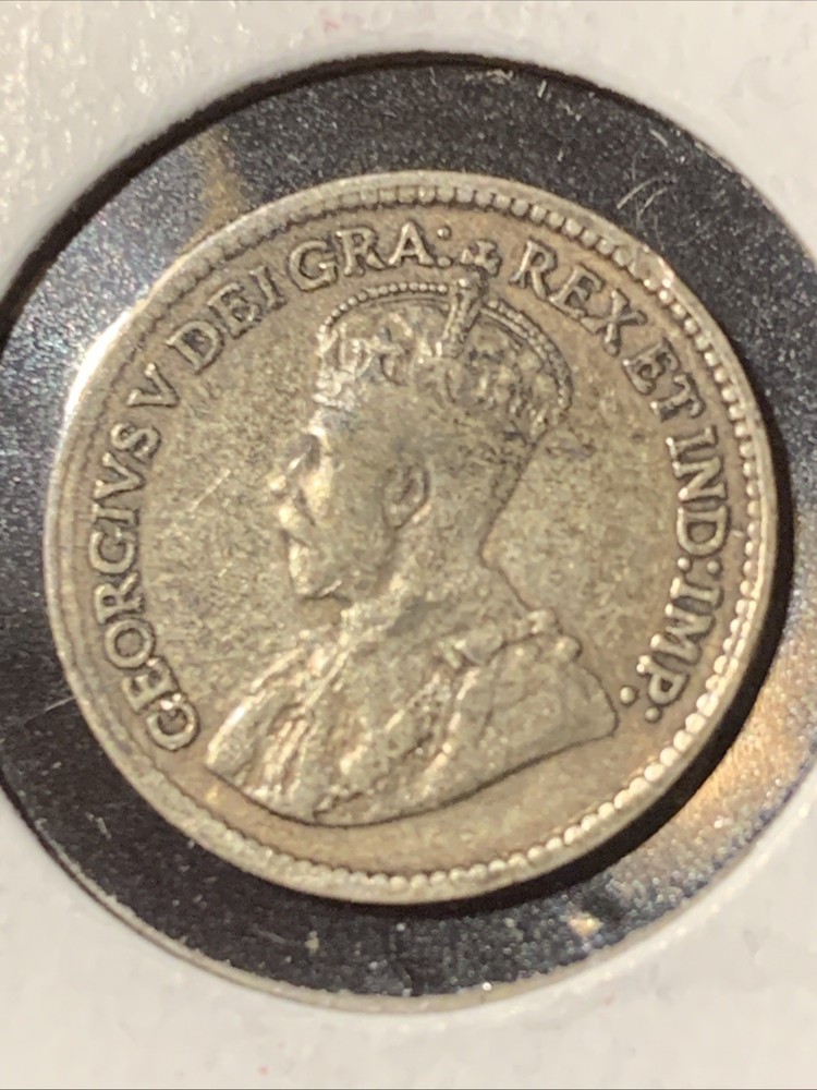 1918 Canada 5 Cents Silver ~ BETTER GRADE ~