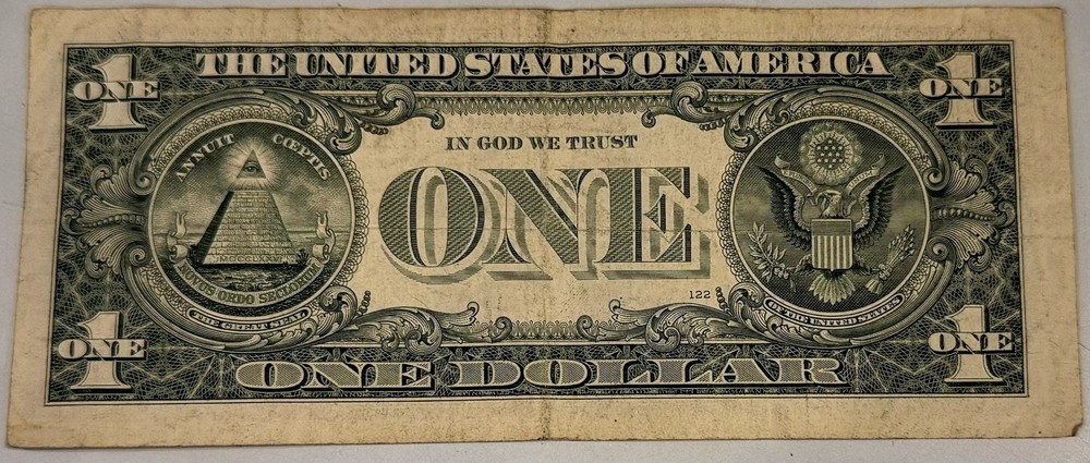 FRN One Dollar Error Ink Drop 2013