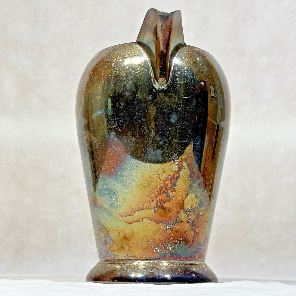Vintage Academy Silver On Copper Pitcher #105