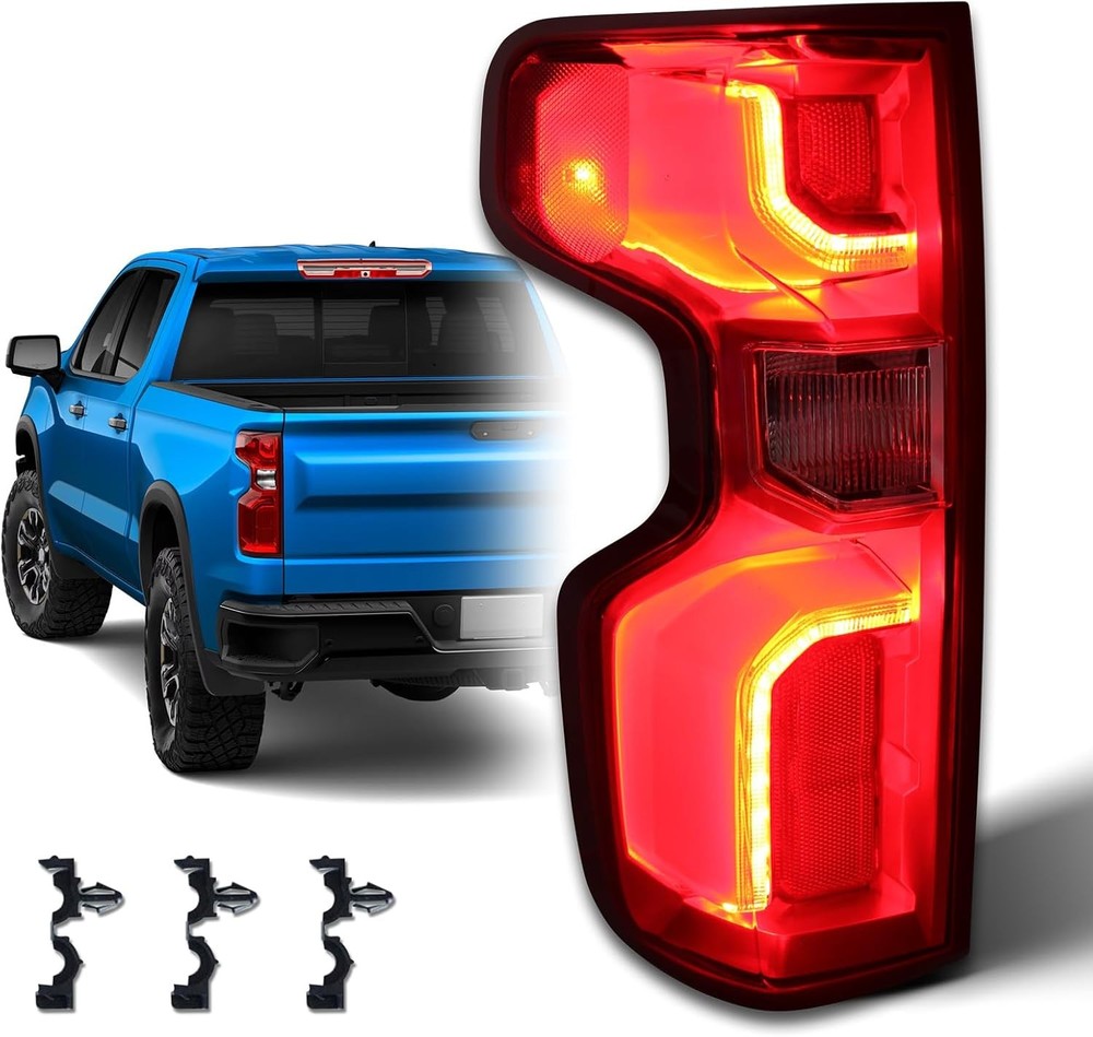 LED Tail Light Compatible with 2019-2025 Left Driver Side 19-25 Silverado LED